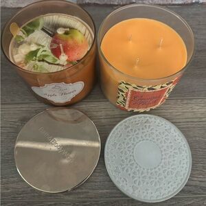 Bath & Body Works Apple Flower and Georgia Peach Candles